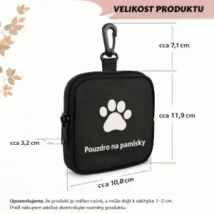Pamlskovník pro psy s karabinou – Odolný a přenosný