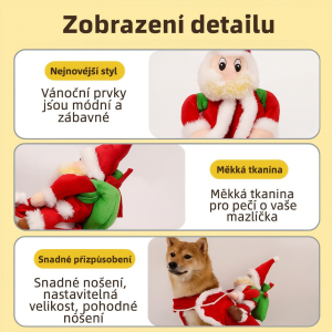 Vánoční kostým pro psy – Santa Claus