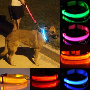 LED obojek pro psy – USB dobíjecí, svítící, nastavitelný