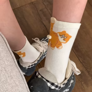 Dámské ponožky s kočičím motivem, 3D design, pohodlné, elastické