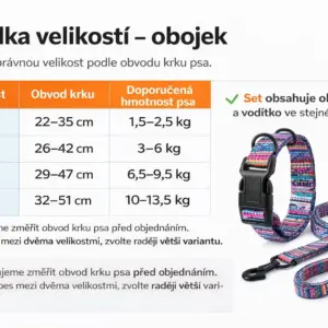 2ks sada obojku a vodítka pro psy – nastavitelný nylonový set 12 2ks sada obojku a vodítka pro psy – nastavitelný nylonový set