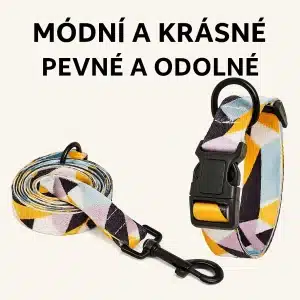 2ks sada obojku a vodítka pro psy – nastavitelný nylonový set 17 2ks sada obojku a vodítka pro psy – nastavitelný nylonový set