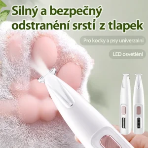 Elektrický zastřihovač tlapek pro psy a kočky s LED světlem