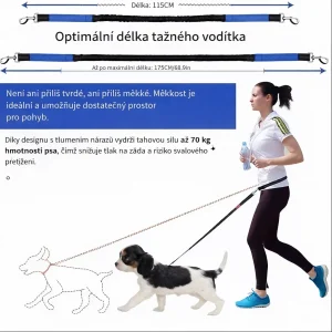 Hands-free vodítko pro psy s bederním pásem