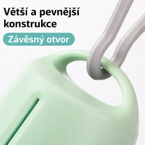 Plastový držák na sáčky na psí exkrementy + 1 role sáčků zdarma