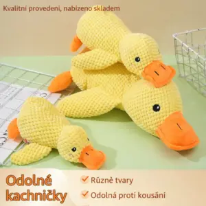 Plyšová KAČENKA Hračka Pískací Hračka pro psa na žvýkání VYDRŽELA