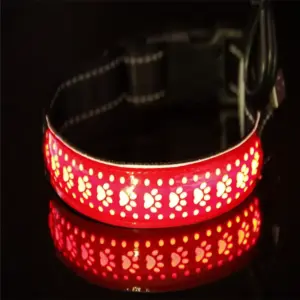 Venloro LED obojek pro psy – USB nabíjecí