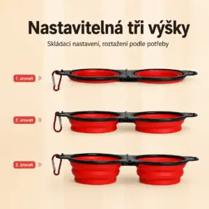 Cestovní skládací miska pro psy a kočky | Jednoduchá i dvojitá varianta